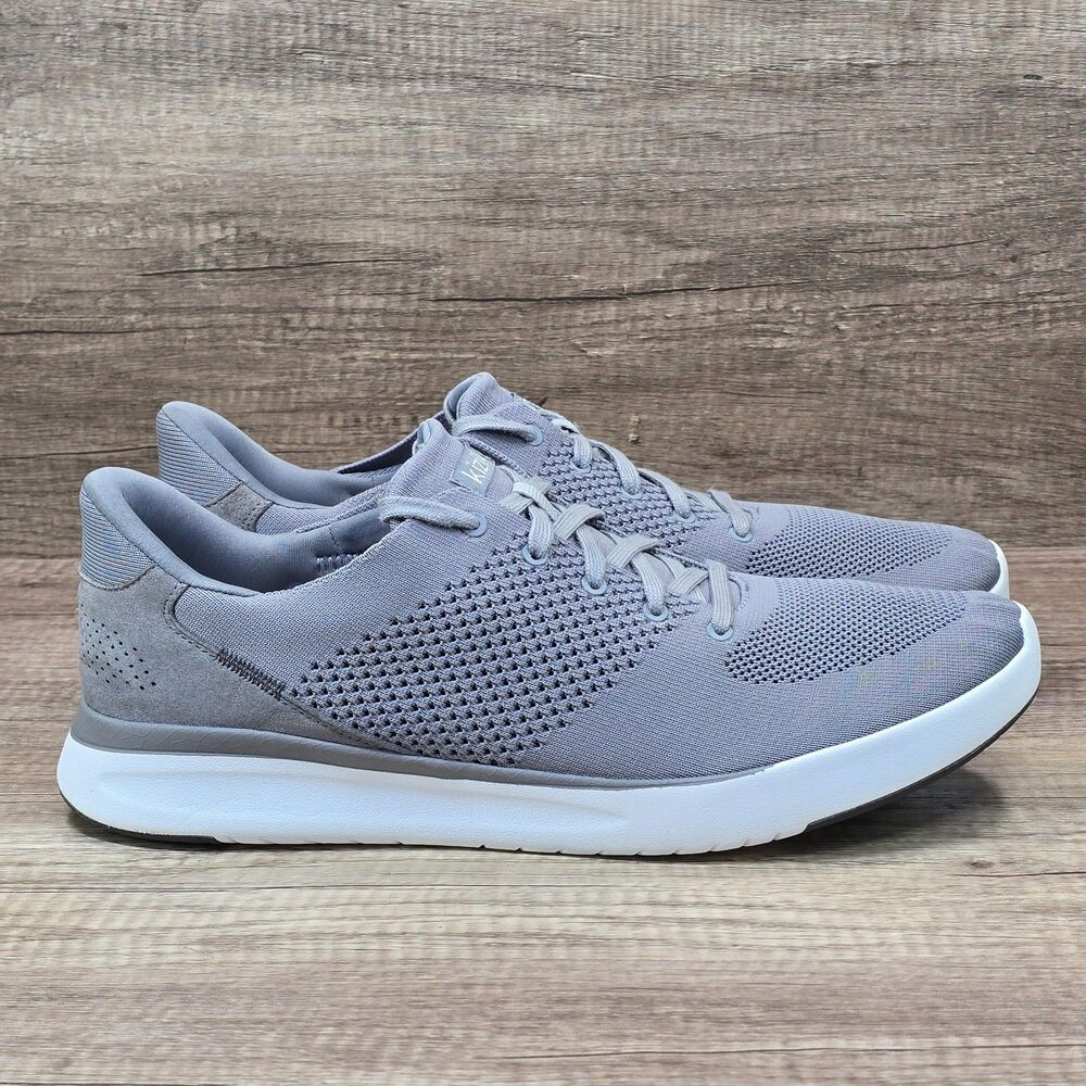Kizik Lima Men's Size 14 D Grey White Hands Free Sneakers (F3FC DLIMGY04-1D) NEW